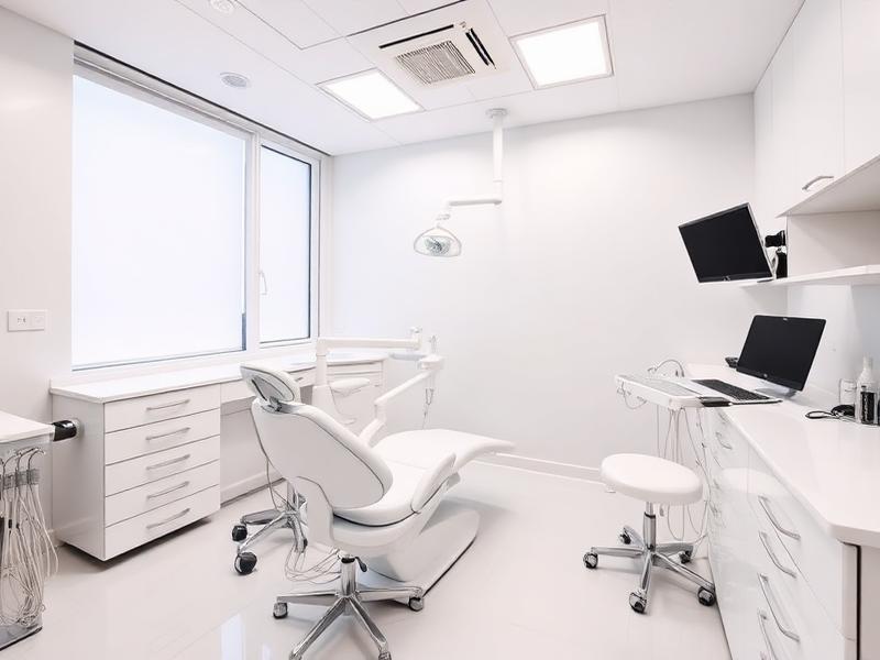 Modern dental office treatment room